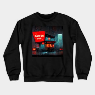 Rainy Ramen Shop Crewneck Sweatshirt